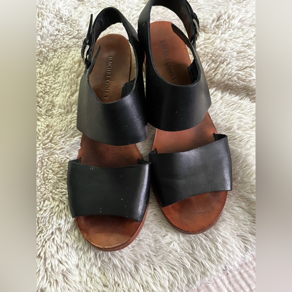 Rachel Comey wooden block heeled sandals, size 10